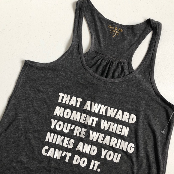 OM & AH Tops - OM & AH Nike Moment Flowy Tank - Grey